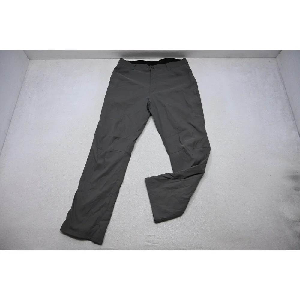 Eddie Bauer Guide Pro Lined Pants Mens 36x32 Gray Fleece Outdoor Excellent